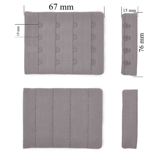 Verschluss mit Haken 4x4 für BH 76 mm Seagull 500 Stk