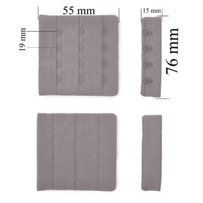 Chiusura posteriore con gancio e occhiello per reggiseno 3x4 76 mm Seagul 500 pz.
