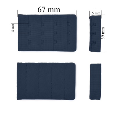 Verschluss mit Haken 4x3 für BH 39 mm Nachtschirm 500 Stk