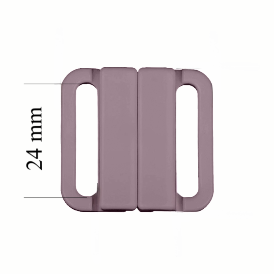 Bikini clasp 24 mm in the color Silver 1000 pcs – OEKOTEX Certified