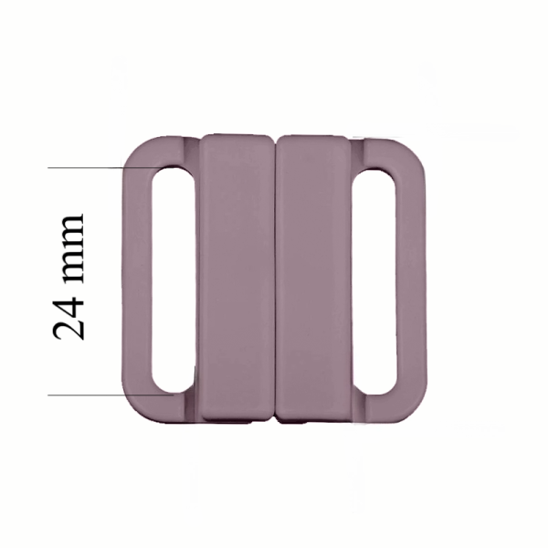 Cierres de bikini 24 mm en color Plata 1000 ud - Certificados OEKOTEX