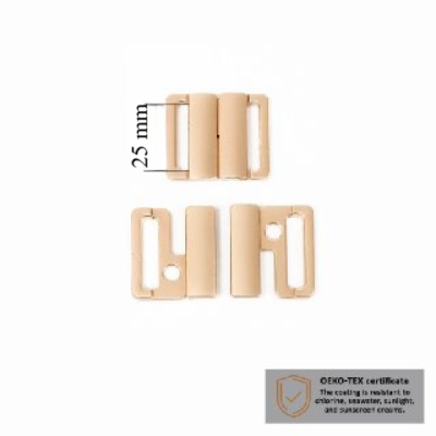 Fermoir maillot de bain 25 mm en couleur Or 1000 pcs – Certifiés pour la résistance au sel