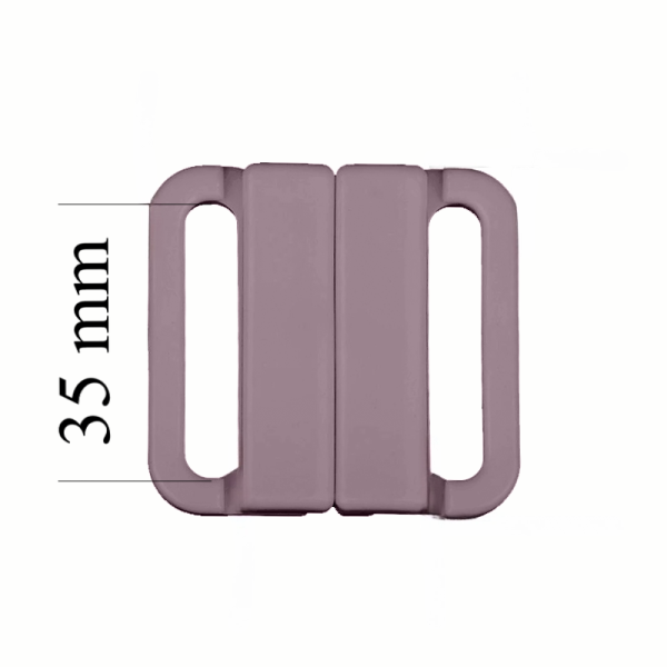 Plastique Fermoir maillot de bain 35 mm en couleur Brouillard marin 1000 pcs – Certifiés OEKOTEX