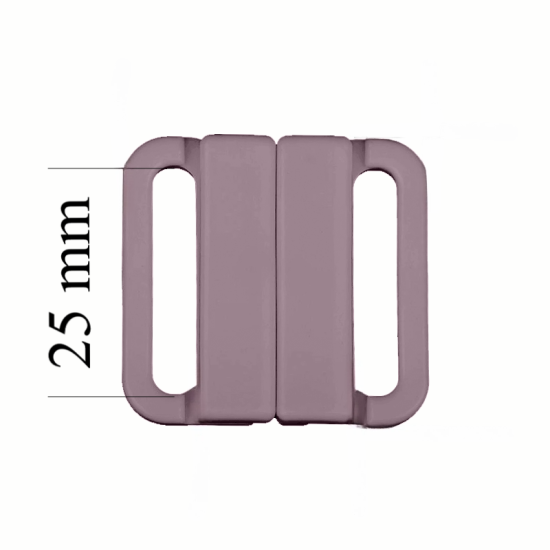 Plastique fermoir maillot de bain 25 mm en couleur Brouillard marin 1000 pcs – Certifiés OEKOTEX